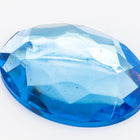 30mm x 40mm Faceted Light Sapphire Oval Cabochon #UP504-General Bead