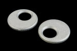 22mm Matte Silver Hoop Blank (2 Pcs) #UP532-General Bead