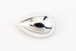 8mm x 13mm Silver Teardrop Cabochon (2 Pcs) #UP543-General Bead