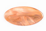 65mm Matte Brown Pearl Oval Saddle Cabochon #UP562-General Bead
