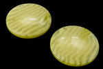 24mm Avocado Ripple Coin #UP589-General Bead