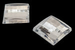 14mm Crystal Square Cabochon (2 Pcs) #UP610-General Bead