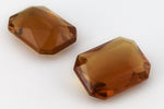 13mm x 18mm Transparent Topaz Octagon Doublet (2 Pcs) #UP625-General Bead