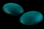 8mm x 10mm Frosted Emerald Oval Cabochon (2 Pcs) #UP710-General Bead