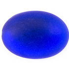 8mm x 10mm Frosted Cobalt Oval Cabochon (2 Pcs) #UP752-General Bead