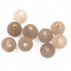4.5mm Matte Warm Gray Round Bead Mix (50 Pcs) #UPG255