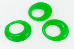 35mm Opal Kelly Green Lucite Hoop (2 Pcs) #WMS031-General Bead