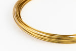 Artistic Wire. Brass 21g German Style Half Round Wire -13.1 Ft (6 Packs, 36 Packs) #WRR101