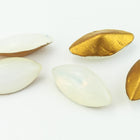7mm x 15mm Opal Smooth Navette Point Back Cabochon (2 Pcs) #XGP026-F-General Bead