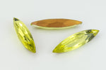 6mm x 24mm Jonquil Faceted Navette Point Back Cabochon #XGP027-D-General Bead