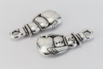 23mm Antique Silver Tierracast Snowman Charm #XMAS001-General Bead