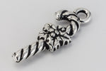 25mm Antique Silver Tierracast Candy Cane Charm #XMAS003-General Bead
