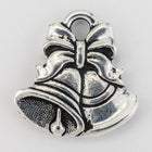 16mm Antique Silver Tierracast Holiday Bells Charm #XMAS004-General Bead