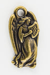 23mm Antique Brass Tierracast Angel Charm #XMAS014-General Bead