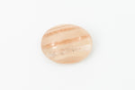 Vintage 8mm x 10mm Rose Gold/Light Pink Stripe Oval Cabochon #XS100-B-2