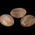 Vintage 8mm x 10mm Rose Gold/Light Pink Stripe Oval Cabochon #XS100-B-2