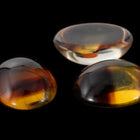 Vintage 8mm x 10mm Brown/Topaz Stripe Oval Cabochon #XS101-A