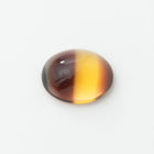 Vintage 8mm x 10mm Brown/Topaz Stripe Oval Cabochon #XS101-A