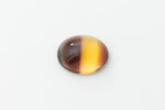 Vintage 8mm x 10mm Brown/Topaz Stripe Oval Cabochon #XS101-A