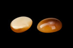 Vintage 6mm x 8mm Light Brown Oval Cabochon #XS121-H