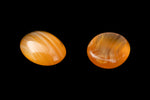 Vintage 6mm x 8mm Caramel Stripe Oval Cabochon #XS121-L