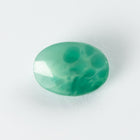 Vintage 5mm x 7mm Mottled Green Oval Fancy Stone #XS177-B