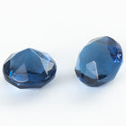 Vintage 6.5mm Montana Faceted Round Fancy Stone (2 Pcs) #XS180-C