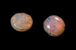 Vintage 7mm Opal Pink Round Foil Cabochon #XS185-E