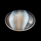 Vintage 13mm x 18mm Clear/Sand/White Stripe Oval Cabochon #XS19-E-5
