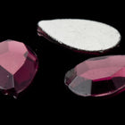 Vintage 8mm x 13mm Amethyst Faceted Teardrop Rhinestone #XS25-C-1