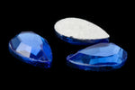 Vintage 8mm x 13mm Sapphire Faceted Teardrop Rhinestone #XS25-D-1