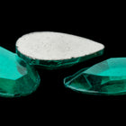 Vintage 8mm x 13mm Emerald Faceted Teardrop Rhinestone #XS25-F-2
