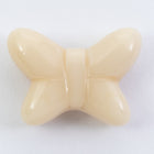 Vintage 14mm x 19mm Beige Glass Butterfly #XS37-E-1