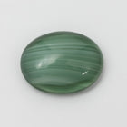 Vintage 8mm x 9.5mm Dark Green Stripe Oval Cabochon #XS7-A