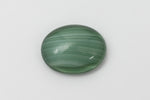 Vintage 8mm x 9.5mm Dark Green Stripe Oval Cabochon #XS7-A