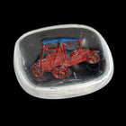 Vintage 18mm Red Model T Square Cabochon #XS71-A