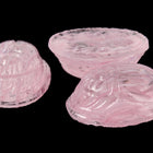 Vintage 13mm x 18mm Translucent Pink Scarab Cabochon #XS79-D