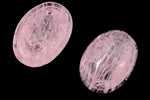 Vintage 13mm x 18mm Translucent Pink Scarab Cabochon #XS79-D