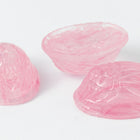 Vintage 13mm x 18mm Translucent Pink Scarab Cabochon #XS79-D