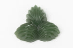 Vintage 18mm Fern Green Three Leaf Cabochon #XS8-B