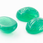 Vintage 6mm x 8mm Jade Green Scarab Cabochon #XS81-A