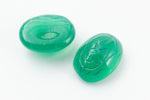 Vintage 6mm x 8mm Jade Green Scarab Cabochon #XS81-A