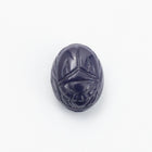 Vintage 6mm x 8mm Navy Blue Scarab Cabochon #XS81-F