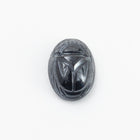 Vintage 10mm x 14mm Hematite Scarab Cabochon #XS81-J