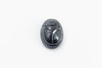 Vintage 10mm x 14mm Hematite Scarab Cabochon #XS81-J