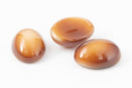Vintage 6mm x 8mm Caramel Oval Cabochon #XS83-C