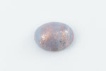 Vintage 6mm x 8mm Rose Gold/Opal Light Blue Oval Cabochon #XS98-C