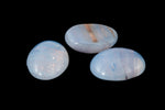 Vintage 6mm x 8mm Rose Gold/Opal Light Blue Oval Cabochon #XS98-C