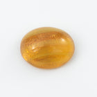 Vintage 8mm x 10mm Gold Flecked Topaz Oval Cabochon #XS99-A-1