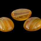 Vintage 8mm x 10mm Gold Flecked Topaz Oval Cabochon #XS99-A-1